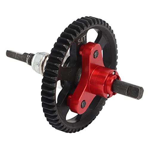 Aluminum Steel Differential Slipper Clutch, Slipper Clutch Assembly, 54T Aluminum Steel Differential Gear Slipper Clutch for Traxxas Slash 4x4 1/10 RC Car (Red) - color: Red