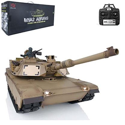 Toucan RC Hobby US in Stock Henglong 1/16 Tk7.0 Remote Control Tank M1A2 Abrams 3918 RTR Rc Model Plastic Tracks BB Airsoft that Shooting BB Bullets
