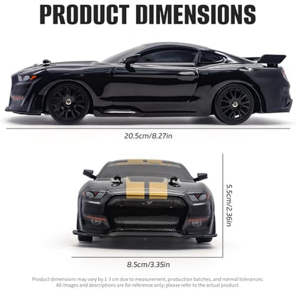 RC Drift Car, 1:24 Scale Remote Control Cars Vehicle for Kids, 2.4GHz 20KM/H 4WD High Speed RC Cars with LED Light Two Batteries & Drifting Tires Racing Sport Toy Car for Adults Boys Girls 8602BK - style: 8602-Black