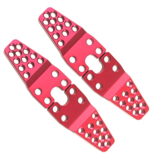 4Pcs ShareGoo Metal RC Car Shock Absorber Mount Adjust Height Angle Stand Suspension Lift Kit Compatible with Traxxas TRX-4 Axial SCX10 SCX10-II 90046 D90 D110 1/10 RC Crawler Car (Red) - color: Red