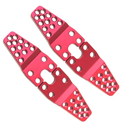 4Pcs ShareGoo Metal RC Car Shock Absorber Mount Adjust Height Angle Stand Suspension Lift Kit Compatible with Traxxas TRX-4 Axial SCX10 SCX10-II 90046 D90 D110 1/10 RC Crawler Car (Red) - color: Red