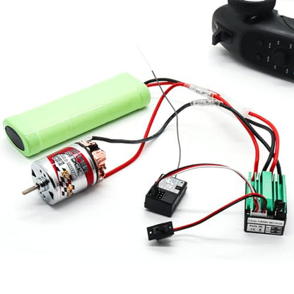 RC Motor 540 17T Brushed Motor Waterproof Stainless Steel Shell Brushed Motor Climbing Car Large Torque Motor Replacement for Axial SCX10 AXI03007 90046 Redcat Gen8 Tamiya TT02 - size: 17 T