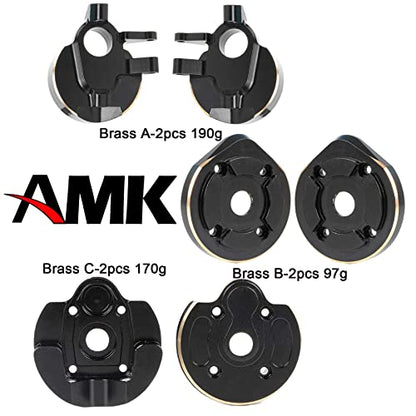 UTB10 Brass Counter Weight Axle Housing Black Coating for Axial RC Crawler 1/10 UTB10 Capra Unlimited Trail Buggy RTR 1.9 4WS Upgrade Part (B- 2pcs UTB10 Portal Cover Plates) - color: B- 2pcs Utb10 Portal Cover Plates