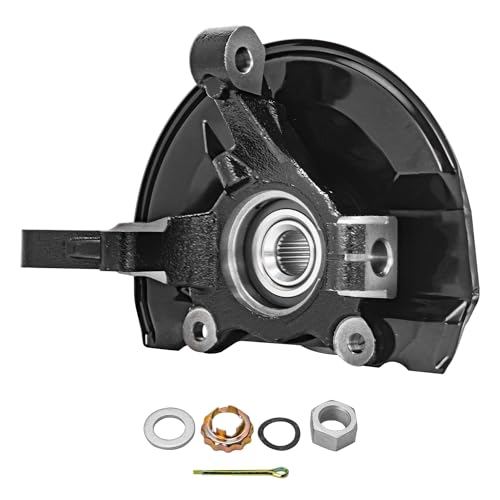 Detroit Axle - Front Steering Knuckles & Wheel Bearing Hubs for | Dodge Caliber Jeep Patriot Compass 2007-2017, 2008 2009 2010 2011 2012 2013 2014 2015 2016 Knuckles with Wheel Bearing Hubs