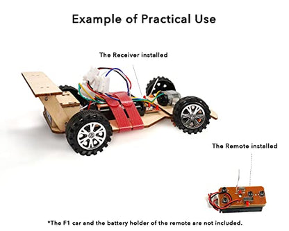 2.4Ghz Wireless Remote Transmitter and Receiver Set - Accessories for Science Project Creative Engineering STEAM Education for Kids Age 8 and up
