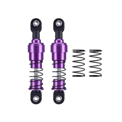 75mm-115mm Big Bore Shocks, RC Crawler Shocks for 1/10 RC Crawler LCG Chassis Gspeed V3 Element Enduro SCX10 TRX4 Gamde R1 Comp Builds DIY (purple 75mm 2pcs) - color: purple 75mm 2pcs