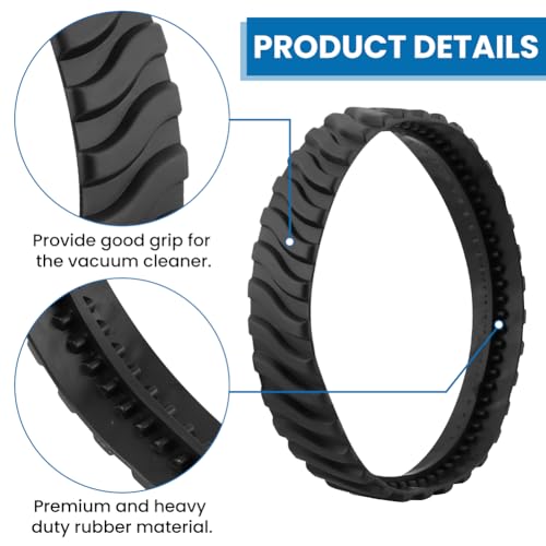 2 Pack R0526100 Pool Cleaner Tire Tracks, Replacement for Zodiac MX6 MX8 Elite & MX6/MX8 Pool Cleaners, Heavy Duty Non-Slip Rubber Wheel Belts