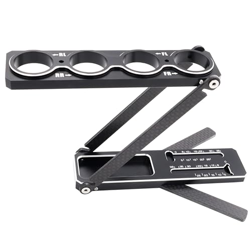 Aluminum RC Car Shock Stand Shock Absorber Rack Holder for 1/8 1/10 RC Car | Multi-Function RC Part Articulation Shock Stand,Compatible with 1/10 on-Road/Off-Road 1/8 on-Road/GT,CNC Machined