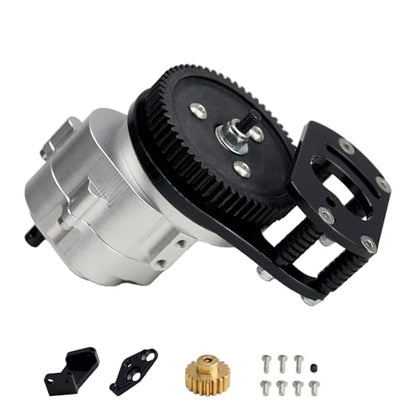 RC D90 Single Speed Transmission Gearbox,Aluminium Alloy RC Chassis,Suit for Gelande II FJ40 G2 D90 TF2 1/10 RC Crawler Upgrade Parts (Transmission)