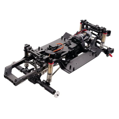 1/10 RC Crawler 313mm Chassis Kit, DIY Rolling Frame Assembly with 2-Speed Gearbox, 35T 550 Motor, Axles and Links for RC Crawler Build (Without Wheels)