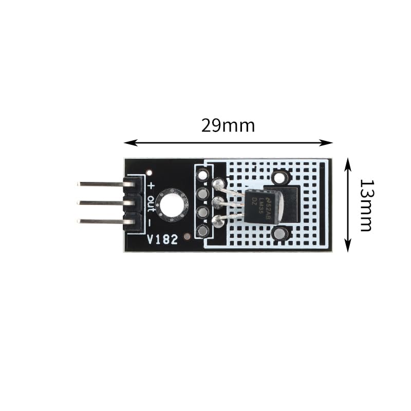 5Pcs LM35DZ High Voltage Analog Temperature Sensor Module for Arduino Smart Car Projects