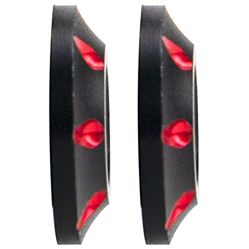 4Pack Vgoohobby 1/8 Universal Rear Wing Buttons Gasket Fixed Wing Spacers Compatible with Arrma Traxxas HPI HSP Redcat Axial Tamiya 1/8 RC Buggy Truck Racing Car (Red) - color: Red