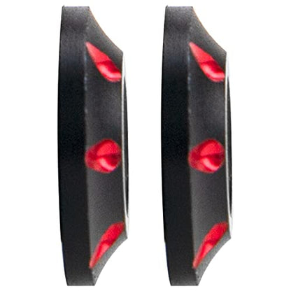 4Pack Vgoohobby 1/8 Universal Rear Wing Buttons Gasket Fixed Wing Spacers Compatible with Arrma Traxxas HPI HSP Redcat Axial Tamiya 1/8 RC Buggy Truck Racing Car (Red) - color: Red