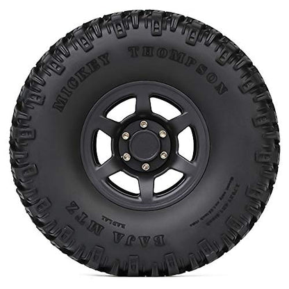 4PCS 1.55inch RC Tires Plastic Beadlock Rims RC Wheel Set Compatible with 1:10 RC Crawler Axial AX90069 D90 TF2 Tamiya CC01 LC70 MST JIMNY(Black) - color: 95mm-black