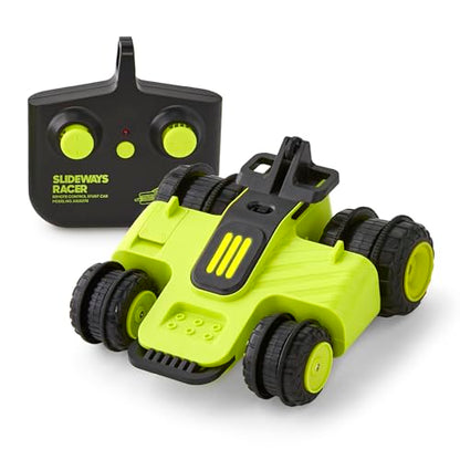 Sharper Image® Slideways Racer – Drifting Stunt RC Car with Rechargeable Battery, 3 Driving Modes, 90-Degree Wheel Rotation, LED Lights, 2.4 GHz Remote Control, High-Speed RC Stunt Car Toy for Ages 6+