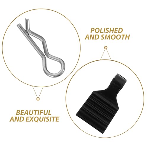 Rc Car Body Clips with Pull Tabs 1/24 Scale Aluminum Alloy Pins Set for Rc Car Shell Replacement and Secure Mounting, Black, Compatible with Scx24 Models for Remote Control Vehicle