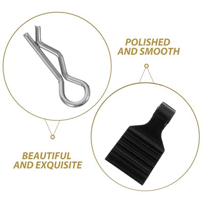 Rc Car Body Clips with Pull Tabs 1/24 Scale Aluminum Alloy Pins Set for Rc Car Shell Replacement and Secure Mounting, Black, Compatible with Scx24 Models for Remote Control Vehicle
