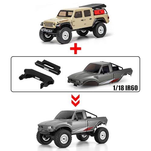 INJORA Aluminum Bumper & Mount for 1/24 Axial SCX24 Gladiator/Power Wagon