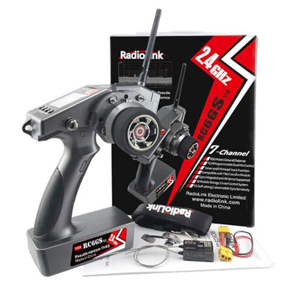 RadioLink RC6GS V3 2.4G 7CH Radio Transmitte R7FG Receiver Gyro RC Car Boat
