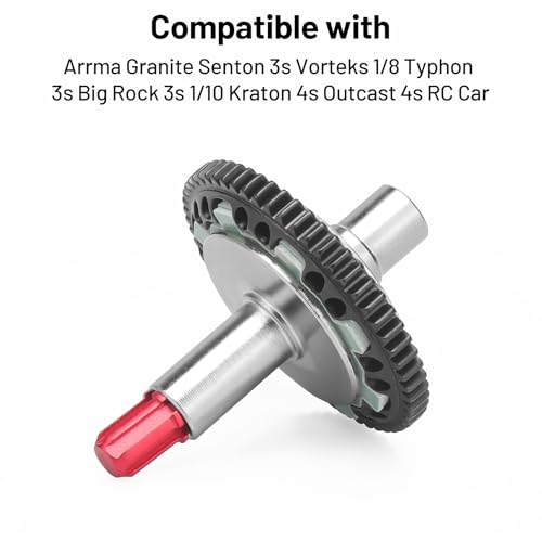 daitoku 57T Slipper Clutch Spur Gear for Arrma Granite Senton 3s Vorteks 1/8 Typhon 3s Big Rock 3s 1/10 Kraton 4s Outcast 4s RC Car