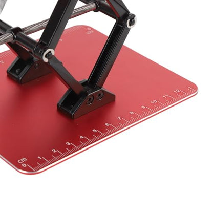 RC Car Work Stand, Rotating and Stable Repair Platform, Height Adjustable for RC Car 1:8 and 1:10 (Red) - color: Red