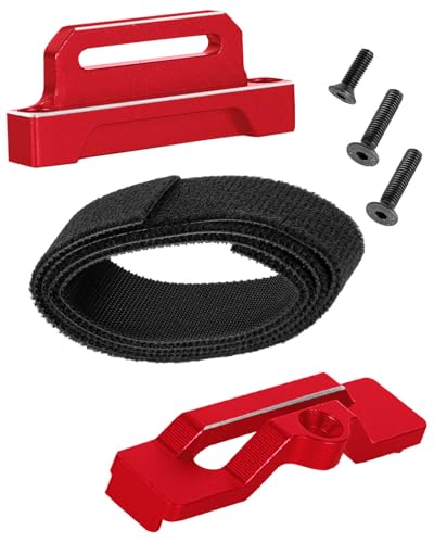 RC Upgrades Part Aluminium Alloy Battery Mount Plate Tray Battery Holder Mount for 1/10 Slash 2WD/Slash 2WD VXL/F0rd F-15O Raptor 2WD,Tall Battery Holder Mount Hold Down,Red(#5827) - color: Red - (Upgrades Part)
