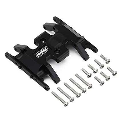 INJORA Brass Skid Plate for 1/24 RC Crawler Axial SCX24（Black） - color: Black