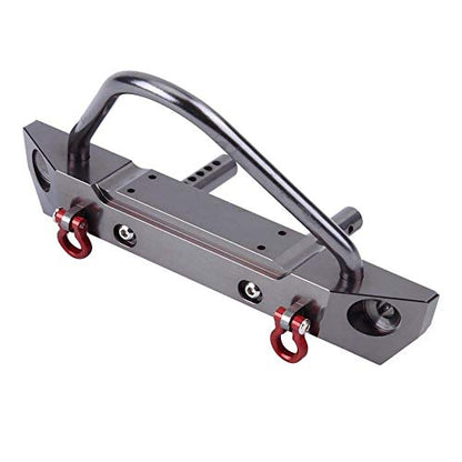RC Car Front Bumper, Aluminium Alloy Front Bumper for Axial SCX10 1/10 Remote Control Crawler Car Accessory Parts