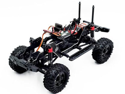 HOBBYPLUS CR-18P V3 Brushless Rushmore in Metallic Cyan - 1/18 Scale RC Truck Crawler with Off-Road RC Trucks Features, Portal Axles & Metal Gears - Ready-to-Run (1810416-V3) - color: Rushmore - Metalic Cyan (1810416-v3)