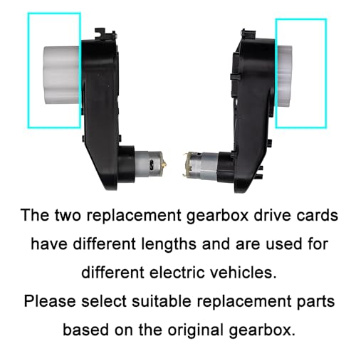 2Pcs weelye Driving Gearbox with Motor RS390 12 Volt 20000 Aperture 0.47in Motor for Children Ride On Car Replacement Parts
