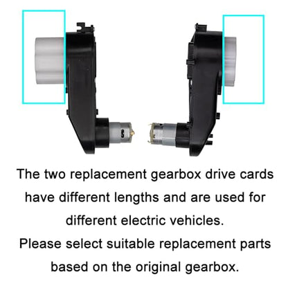 2Pcs weelye Driving Gearbox with Motor RS390 12 Volt 20000 Aperture 0.47in Motor for Children Ride On Car Replacement Parts