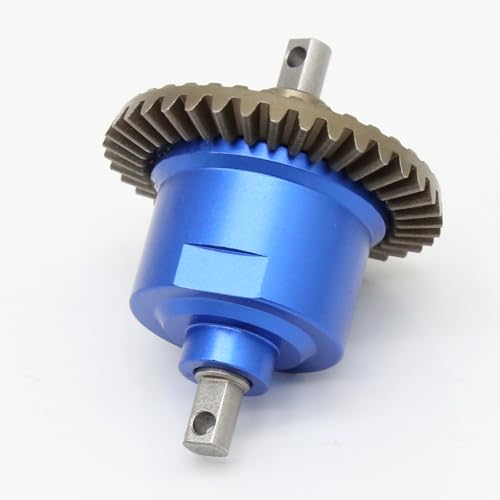 Metal Differential 37T Ring Gear #45 Steel Differential Carrier Aluminium Alloy for Traxxas Slash 4X4 Rustler 4X4 VXL Stampede 4X4 VXL Upgrade Parts (Dark Blue)