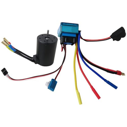 (New) 3650 3900KV Brushless Motor +120A ESC Combo Set for 1/10 1/8 RC Car Accessories