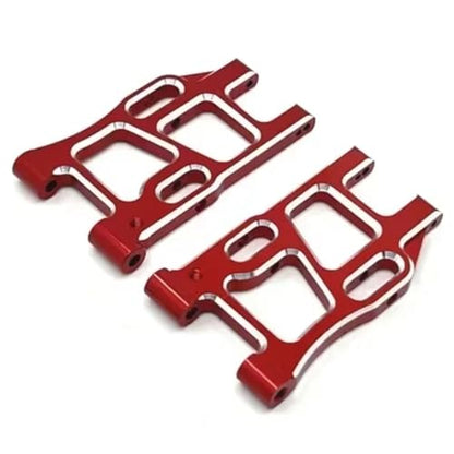 RC Models Components For LC For Racing PTG-2 PTG-2R 1/10 Metal Front And Rear Suspension Arm Steering Cup Hub Carrier Set Upgrade Parts(Red) - color: Red