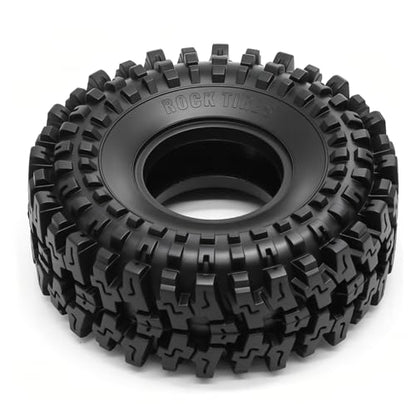 1.9 Inch RC Crawler Tires, Soft Rubber Mud Tyres with Foam Insert, 4PCS for 1/10 Rock Crawler TRX4 SCX10 D90 D110 Gen8
