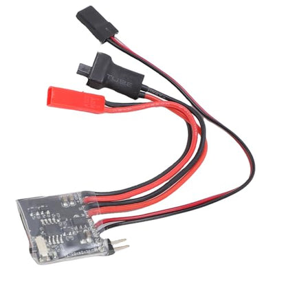 Drfeify RC 30A Brushed Motor ESC, Electronic Speed Controller with Brake for 1/16 1/18 1/24 RC Car Boat