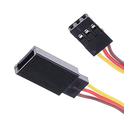 2Pcs Servo Signal Reverser Rotation Inverter 3.6V - 24V Steering Gear Reverser for JR Futaba Aircraft Airplane Steering Gear and Any Servos