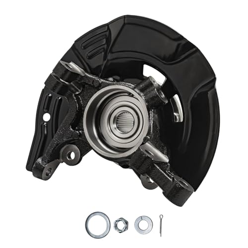 Detroit Axle - FWD Front Right Steering Knuckle & Wheel Hub Bearing CV Axle | Replacement for 2011 Hyundai Sonata 2.4L w/Automatic Transmission - size: 2UX47836/Pair