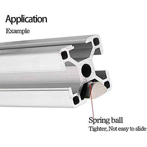20 Pcs 2020 Series T Spring Nut, M4 Thread Roll in Spring Post Assembly T Nuts Hammer Head Fastener Nut Drop in T-Nut for 20 Series Aluminum Extrusion Profile T Slot 6mm for 3D Printer (M4) - size: 2020 Series M4