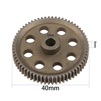 Metal Spur Diff Differential Main Gear 64T 21T 26T 29T Motor Gear Compatible with Redcat Volcano EPX Sandstorm TK HSP 94111 1/10 RC Car Truck