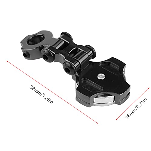 plplaaoo RC Magnetic Body Post,2Pcs Aluminum Alloy Magnetic Stealth Invisible Body Post Mounts,Model Vehicle Accessories Metal Magnetic Stealth Body Post Mount for 1/10 RC Car Crawler(Black) - color: Black
