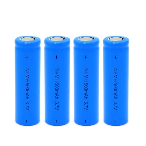 3.7V 500mAh Rechargeable Battery Flat Top NI-MH 14 * 50mm Battery for Headlamp,LED Flashlight,Mini Fans,RC Cars,etc.(0.55 * 1.97Inch)