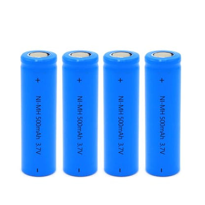 3.7V 500mAh Rechargeable Battery Flat Top NI-MH 14 * 50mm Battery for Headlamp,LED Flashlight,Mini Fans,RC Cars,etc.(0.55 * 1.97Inch)