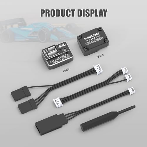 AGFRC 4g AVCS Gyro for RC Mini-Z Drift Car (GY04M V3.5 Black) | CNC Case, 3.7-8.4V, 20mA, AVCS & Normal Dual Modes, 32-bit PID Control, for Mini-Z, Competition Grade RC Drifting - color: Black