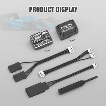 AGFRC 4g AVCS Gyro for RC Mini-Z Drift Car (GY04M V3.5 Black) | CNC Case, 3.7-8.4V, 20mA, AVCS & Normal Dual Modes, 32-bit PID Control, for Mini-Z, Competition Grade RC Drifting - color: Black