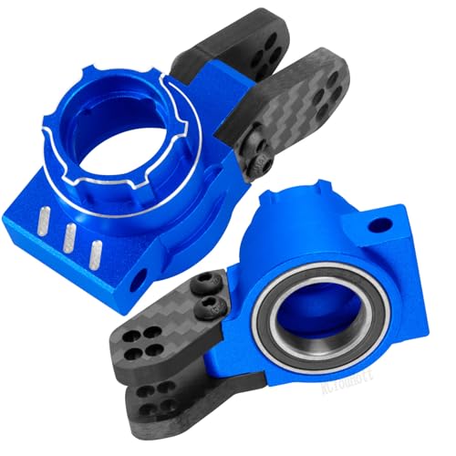 RC Upgrades Part Front Knuckles Steering Blocks&Rear Hub Stub Axle Carriers for 1/8 Kraton (Also for V4&V5)/Notorious/Outcast 6S BLX,Steering Hops Up,Replaces #AR330505#AR330404,Navy Blue - color: Navy Blue - (Upgrades)
