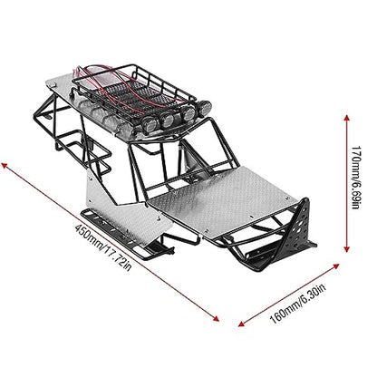 Metal Chassis Frame Body Shell Kit for Axial Wraith AX90018 90020, 1/10 Scale RC Crawler Car Upgrade Accessory