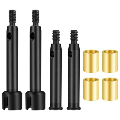 Hard Steel 1144 Front & Rear Axle Drive Shafts (+3mm Wide)/(+5mm Wide) CVD Driveshafts Upgrades Parts Accessories for 1/24 RC Crawler Car Losi Micro-B Buggy Replace (+5MM Wide) - color: +5mm Wide