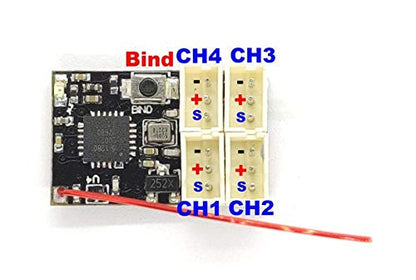 2.4GHz Compatible AFHDS3 Micro 4CH Receiver Suitable for Flysky Noble NB4 DM Racing Car Parts Accessories