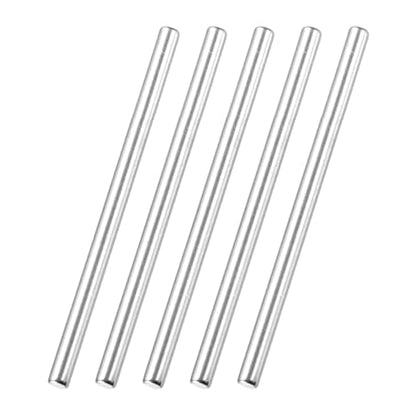 MECCANIXITY 60 Pack Dowel Pin Wheel, 2x17mm Steel Hex Wheel Hub Nut Pin Replacement for DIY RC Car Truck Boat Helicopter Model Part, Silver - size: 2x17mm
